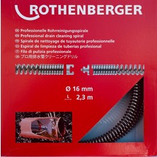 Rothenberger 16 mm Rothenberger R 600 Için Boru Temizleme ve Tıkanıklık Açma Spirali