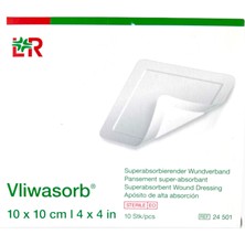 Lohmann Rauscher Vliwasorb Super Emici yaraa Örtüsü 10X10 cm (Yapışkansız) - 1 Adet