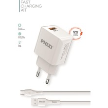 Phixi PCH242M Force Akım Korumalı 2.1A Micro USB Kablolu Şarj Cihazı