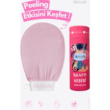 Bistopia Banyo Duş Kesesi Peeling Eldiveni Doğal Bakım İpek Kadın ve Erkek