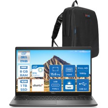 Dell Latitude 3540 Intel Core I5 1235U 8gb 1tb SSD 15.6 IPS Fhd Ubuntu DN049L354015U01 + Zetta Çanta