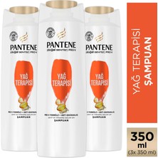 Pantene Şampuan Pro-V Doğal Sentez Yağ Terapisi 350 ml x 3