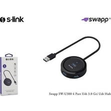 S-Lınk Swapp SW-U300 4 Port Usb3.0 Hub Çoklayıcı Gri