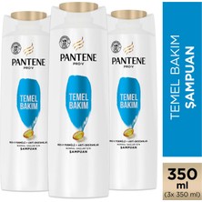 Pantene Şampuan Pro-V Temel Bakım 350 ml x 3