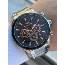 Ferro Çelik Kordon Iç Fonksiyonları Aktif Chronograph 30 mt Su Geçirmez Erkek Kol Saati EFM.1367.J2