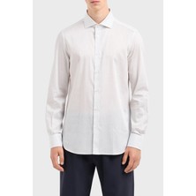 Emporio Armani Logolu Pamuklu Slim Fit Gömlek Erkek Gömlek 6D1C86 1npbz F121