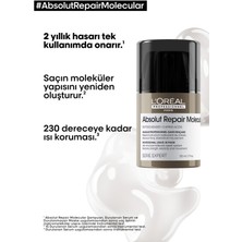 L'Oréal Professionnel Absolut Repair Molecular Tüm Yıpranmış Saçlar İçin Durulanmayan Maske 50 ml