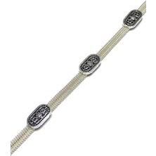 Midyat Gümüş Dünyası Kadın Mardin Hasırı Gümüş Bileklik 2020487