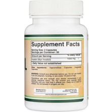 Double Wood Inositol 1000 mg x 60 Kapsül