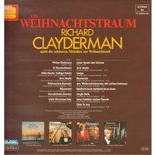 Richard Clayderman - Ein Weihnachtstraum Plak Siyah 2. El Plak Orijinal Dönem Baskı