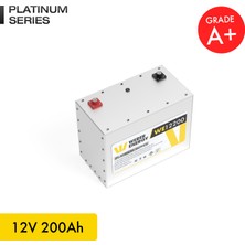 WERER ENERGY 12V 200Ah LiFePO4 Platinum Series Bluetooth'lu Lityum Demir Fosfat Akü