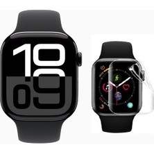 Apple Watch 10 46MM 2 Adet Uyumlu Şeffaf Ultra Koruyucu Nano Jelatin