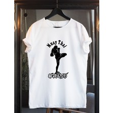 Muay Thai Tişört-Kavga Figürlü Tişört-Dövüş Figürlü Tişört