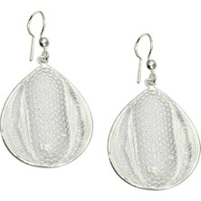 Midyat Gümüş Dünyası Kadın Büyük damla model Telkari Gümüş Küpe 2020120