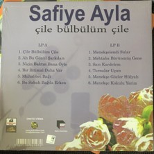 Safiye Ayla Çile Bülbülüm Çile Plak Albüm Cover Siyah 2. El Plak