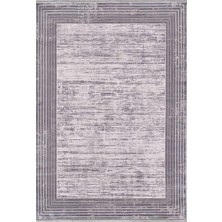 Artemis Halı Couture 00839e Gri Krem Çerçeve Desenli Ipek Halı