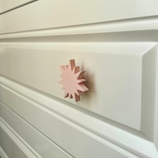 Pomerol pembe Güneş Dolap Kulpu - Çocuk Odası, Mutfak ve Banyo Için Eğlenceli ve Dayanıklı Mobilya Kulp