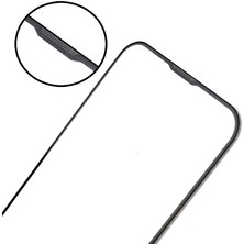 Kupa iPhone 13 Ekran Koruyucu Ahize Toz Önleyici 9h Parmak İzi Yapmaz Tam Kapatan