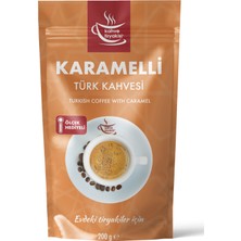 Kahve Tiryakisi Karamelli Türk Kahvesi 200 gr Paket