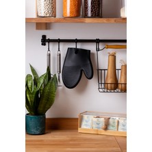 FH finehome Gloves Silikon Fırın Eldiveni Siyah