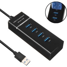 Qasul Portatif 4 Girişli Usb Çoğaltıcı Çoklayıcı Usb Hub 3,0 Laptop Desktop Kasa Notebook Uyumlu