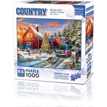 KS Games Red Barn Farm 1000 Parça Puzzle