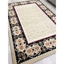 Burak Halı Simin 050 Krem-3 150X230 Krem Siyah 4 M2 Halı !