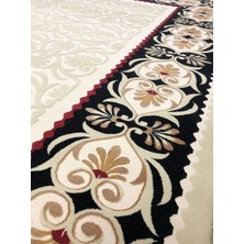 Burak Halı Simin 050 Krem-3 150X230 Krem Siyah 4 M2 Halı !