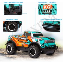 2.4ghz Uzaktan Kumandalı Full Fonksiyon LED Işıklı Gövde 3.7V Şarjlı 1:20 Off-Road Rc Araba