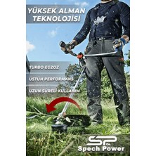 Spech Power  Benzinli Yan Tipi Ot Çalı Çim Biçme Kesme Tırpan Makinesi Mlt-Ormck Patrick 14 Hp Geniş Piston