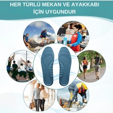 Baggor Icemen Yumuşak Kemer Ve Metatarsal Destekli,Topuk Rahatsızlığı Giderici Tam  Ortopedik Silikon Tabanlık,,Masaj Etkili, Konforlu, Rahat, Düz Taban, Ayak Ağrısı Erkek, Kadın, Çocuk, Yetişkin