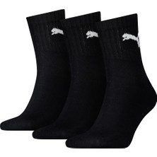 Puma Short Crew 3p Unısex Siyah  Çorap