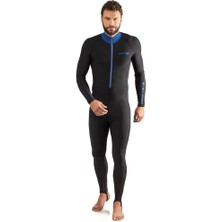 Cressi Skin Man 1 mm Siyah-Mavi Tek Parça Dalış Elbisesi 2xlarge