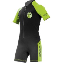 Cressi Little Shark Junior 2 mm Çocuk Shorty Dalış Elbisesi Yeşil 9/10 Yaş