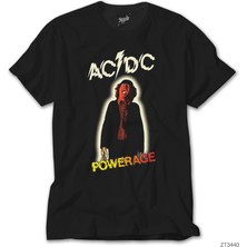 Crows Gate Ac Dc Powerage Siyah Tişört