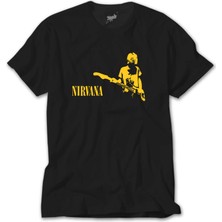 Crows Gate Nirvana Kurt Cobain Siyah Tişört