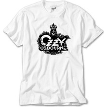 Crows Gate Ozzy Osbourne Skull Beyaz Tişört