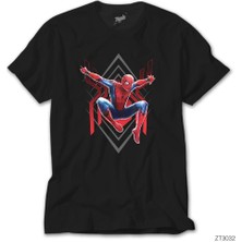Crows Gate Spiderman Jump Siyah Tişört