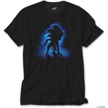 Crows Gate Sonic The Hedgehog Siyah Tişört