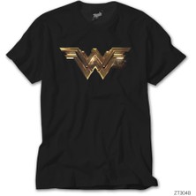 Crows Gate Wonder Woman Gold Siyah Tişört