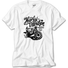 Crows Gate Harley Davidson Support Bobbers Beyaz Tişört