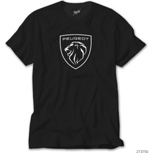 Crows Gate Peugeot Logo Siyah Tişört