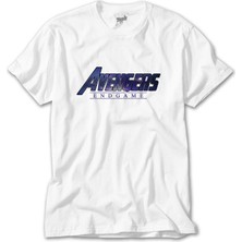 Crows Gate Avengers End Game Logo 3 Beyaz Tişört