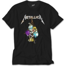 Crows Gate Metallica Skull Siyah Tişört