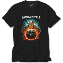 Crows Gate Megadeth World King Siyah Tişört