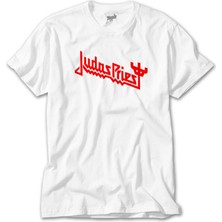 Crows Gate Judas Priest Logo 3 Beyaz Tişört