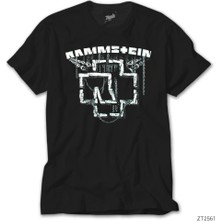 Crows Gate Rammstein Chain Logo Siyah Tişört