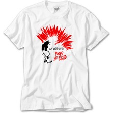 Crows Gate The Exploited Not Dead Punks Beyaz Tişört