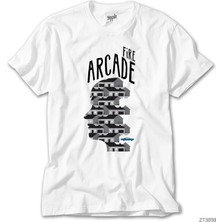 Crows Gate Arcade Fire Music Prize Beyaz Tişört