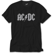 Crows Gate Ac Dc Logo Classic Siyah Tişört